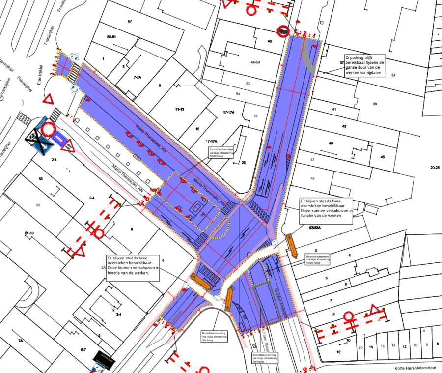 Werfafbakening op grondplan, onder voorbehoud. Werfafbakening op grondplan, onder voorbehoud.