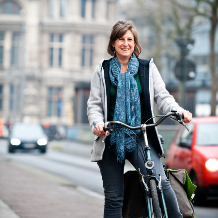 Gerd Morren op fiets Gerd Morren op fiets