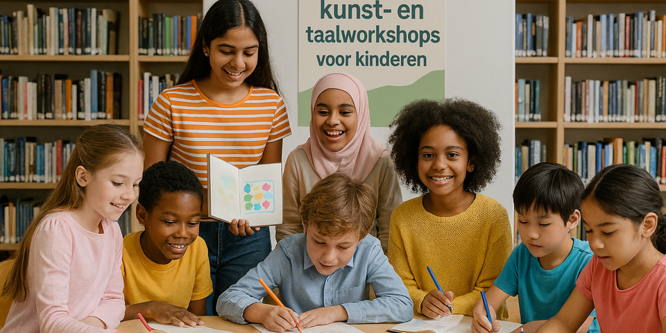 creatieve kunst-en taalworkshop voor kinderen
