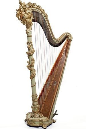 Pedaalharp met dubbele actie, Tedeschi & Raffael Milaan, ca. 1900 Pedaalharp met dubbele actie, Tedeschi & Raffael Milaan, ca. 1900