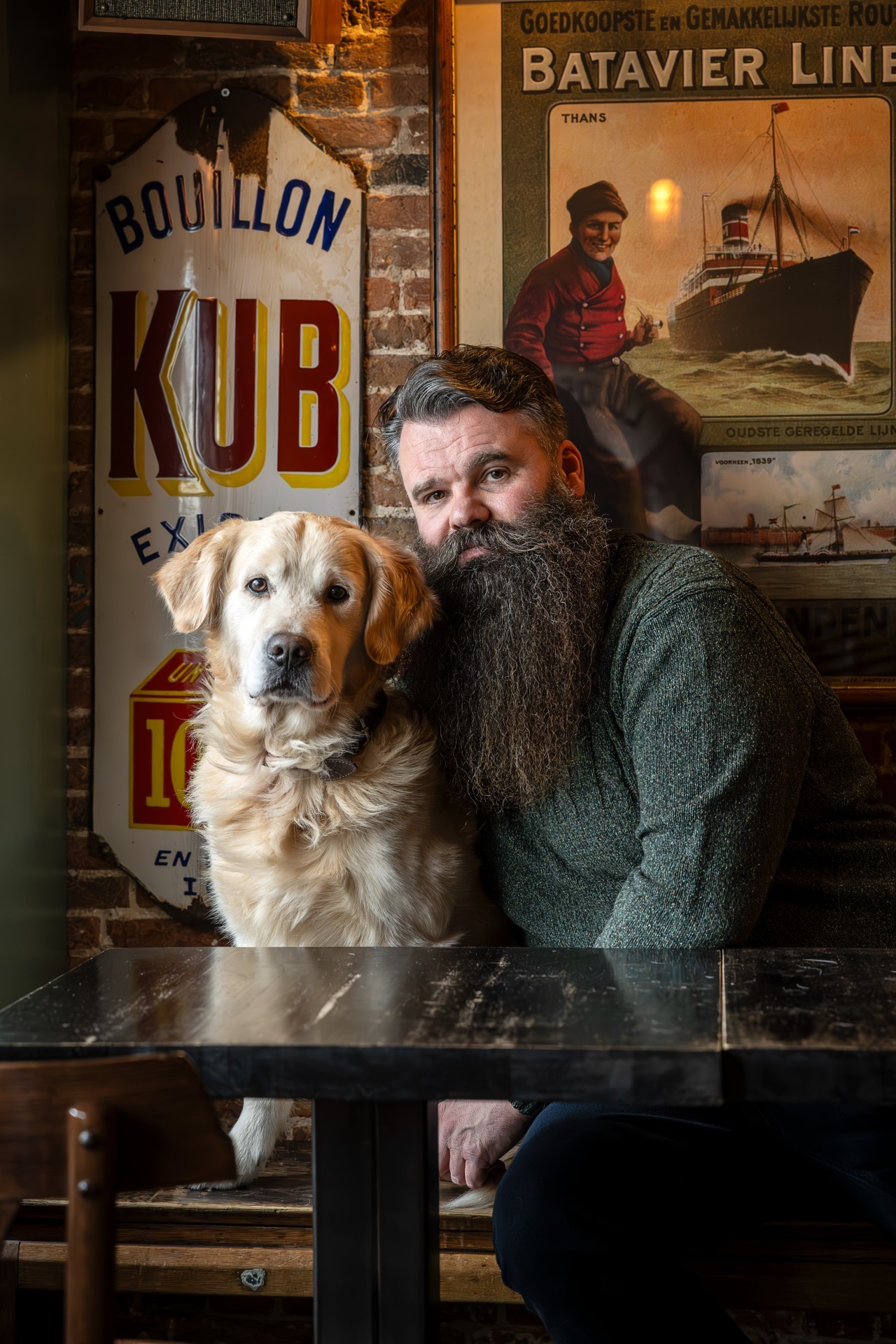 Lars Lefeber en zijn hond