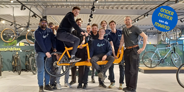 Een deel van het team van Fietsen Lucien.
