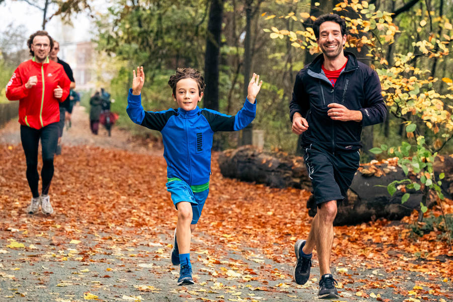 Deelnemers tijdens de EkeRun