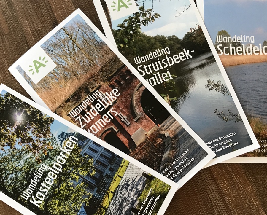 wandelbrochures 14 wandelingen Groenplan wandelbrochures 14 wandelingen Groenplan