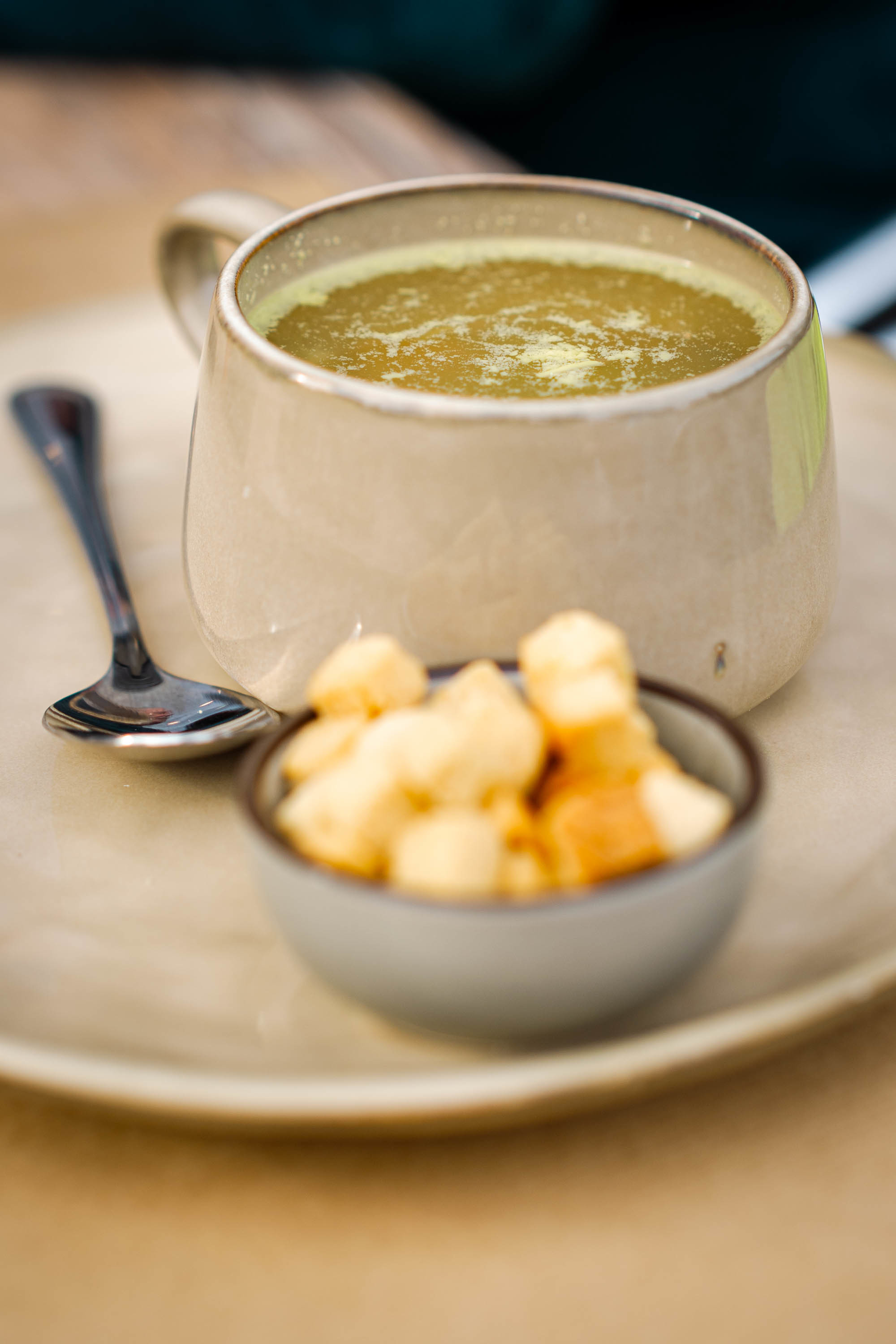 Soep met croutons Soep met croutons