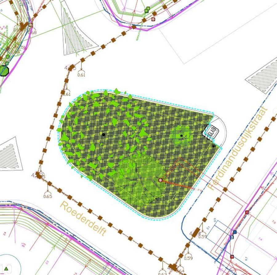 Plan nieuwe toestand Roederdelft