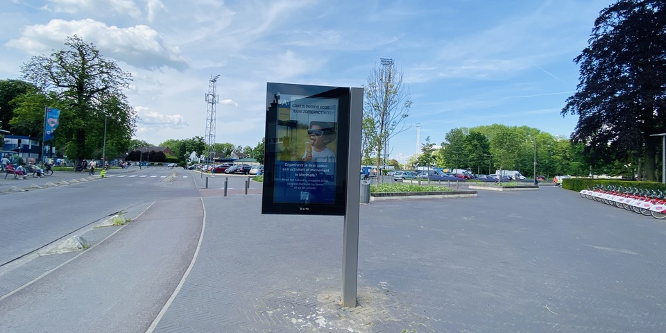 LCD-scherm in de Terlindenhofstraat