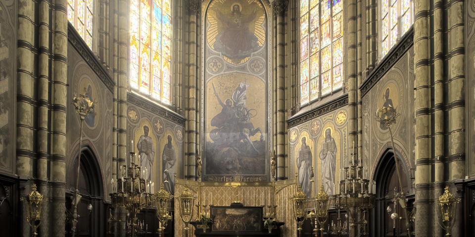 Sint-Joriskerk: interieur, foto Oswald Pauwels