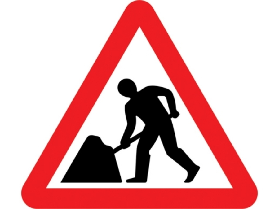 Verkeersbord wegenwerken Verkeersbord wegenwerken