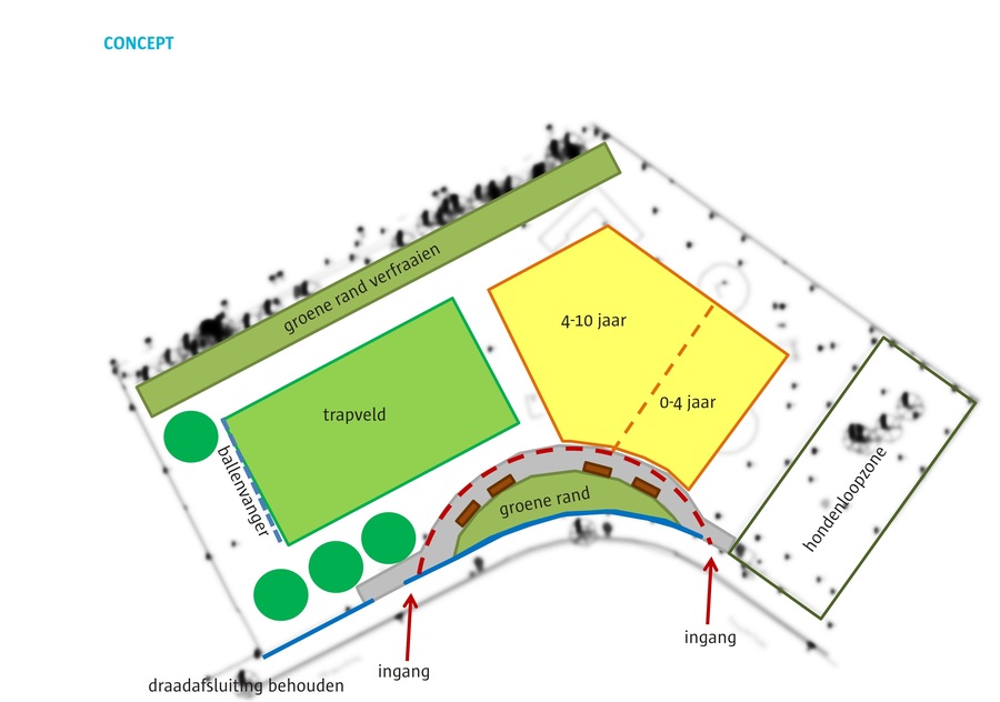 Concept speel-en sportterrein Wijngaardberg Concept speel-en sportterrein Wijngaardberg