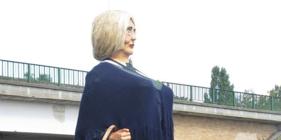 De reus Anneke Mossel, foto Sofie De Ruysser