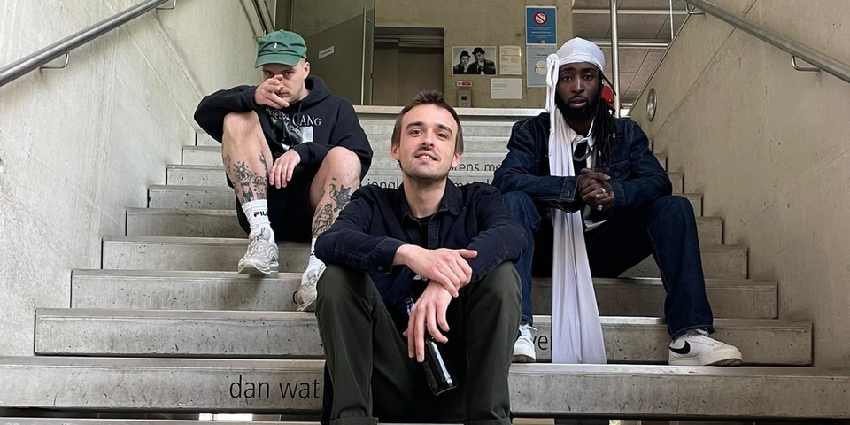 Toolbox x Anane x Tusais op de trap van Bib Park