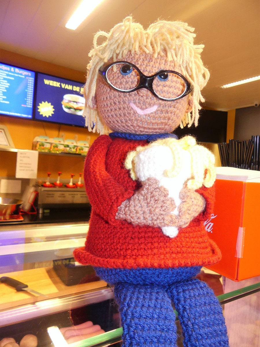Mascotte van frituur Mayo