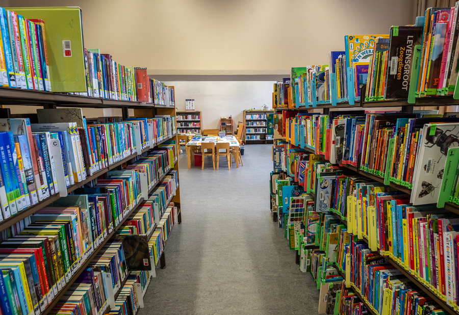 tijdelijke bibliotheek Luchtbal in Montrealstraat tijdelijke bibliotheek Luchtbal in Montrealstraat