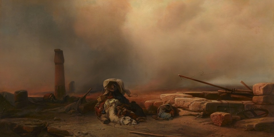 Jacob Jacobs, ‘Woestijnstorm’, 1859