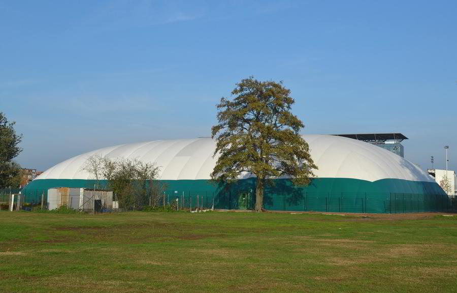 De tijdelijke sportballon op het plangebied van RUP Gallifortlei De tijdelijke sportballon op het plangebied van RUP Gallifortlei