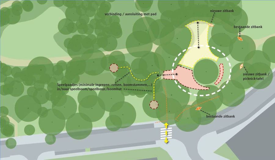 Het concept voor het nieuwe speelterrein in het Leeuwerikpark Het concept voor het nieuwe speelterrein in het Leeuwerikpark
