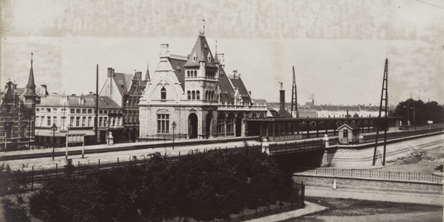 Een archieffoto van het vroegere station van Berchem Een archieffoto van het vroegere station van Berchem