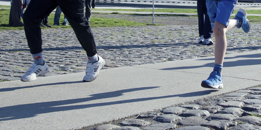 Lopers in Park Spoor Noord