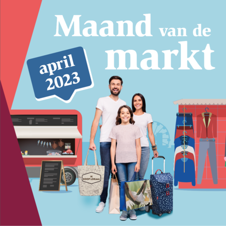Campagnebeeld van de maand van de markt Campagnebeeld van de maand van de markt