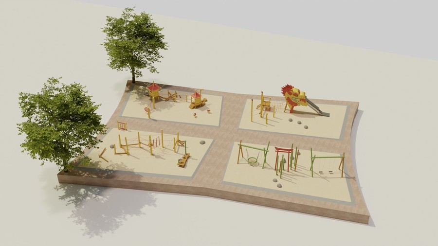 Definitieve ontwerp speelterrein Boekenbergpark