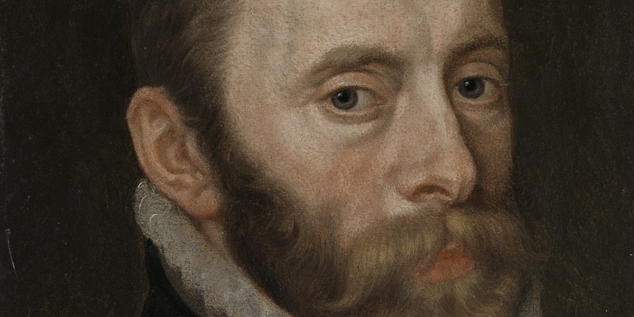 Fragment van een portretschilderij met Philippe de Montmorency (1524 - 1568), graaf van Hoorne. Admiraal der Nederlanden, lid van de Raad van State Fragment van een portretschilderij met Philippe de Montmorency (1524 - 1568), graaf van Hoorne. Admiraal der Nederlanden, lid van de Raad van State