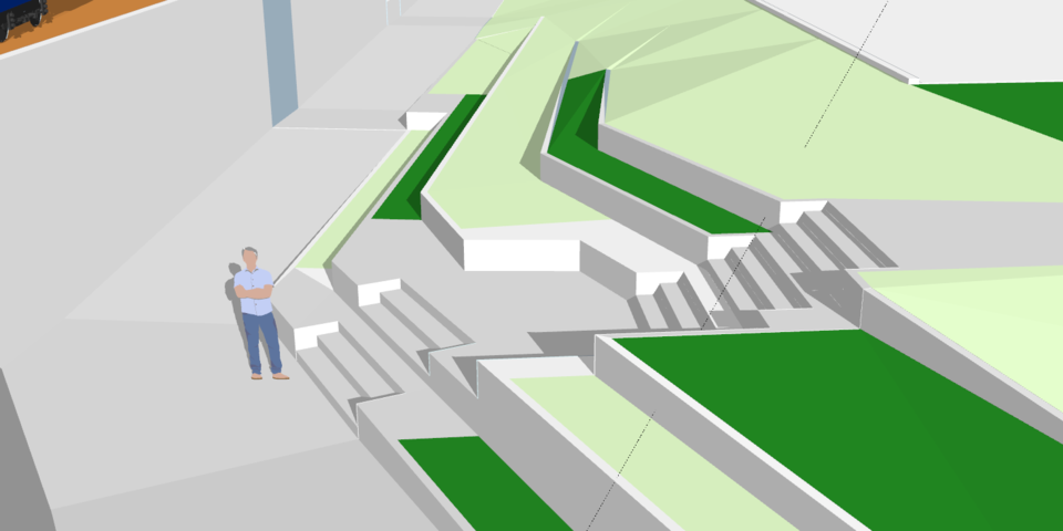 3D ontwerp trappenpartij