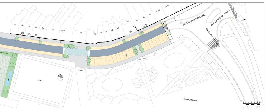 Oktober 2022 - plan gedeelte tussen nr. 66 en Van Veerlehofstraat