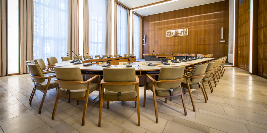 raadszaal van het districtshuis in Merksem raadszaal van het districtshuis in Merksem