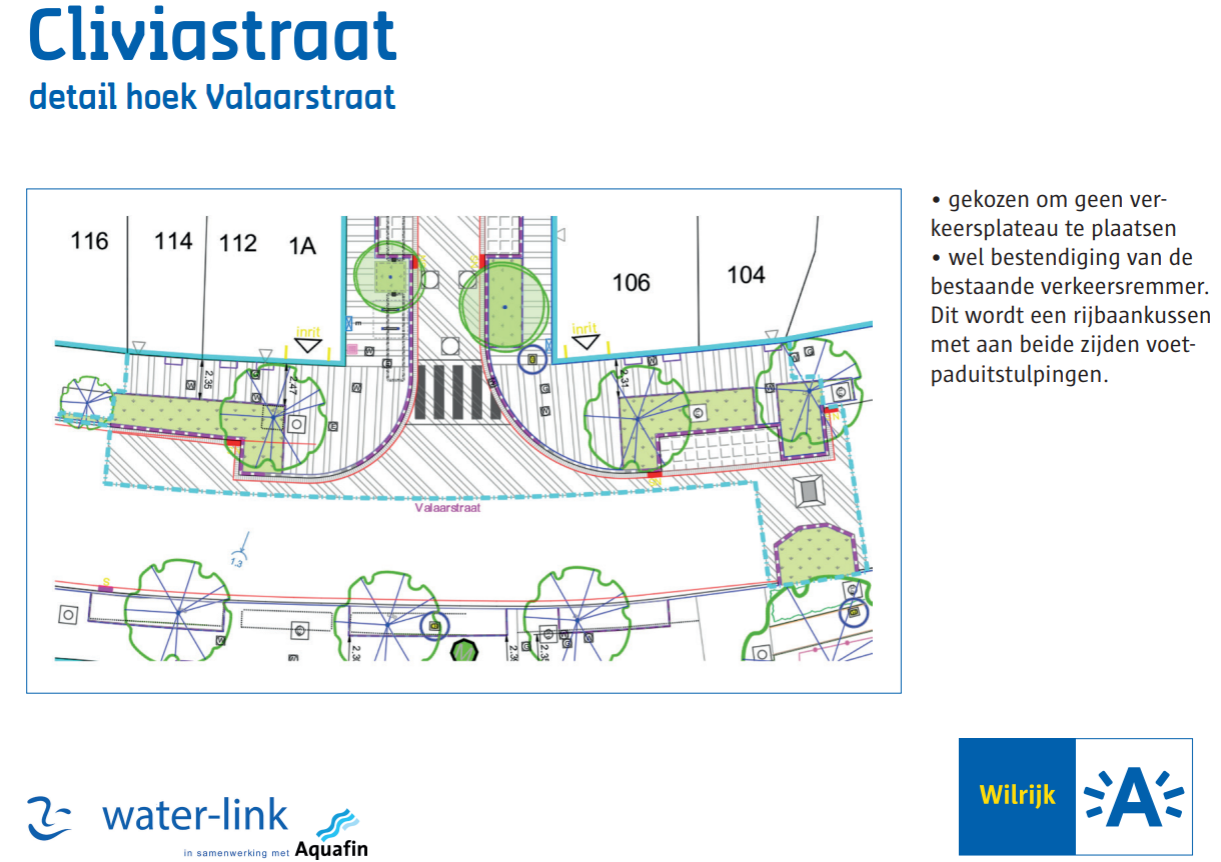 Detail hoek Cliviastraat - Valaarstraat