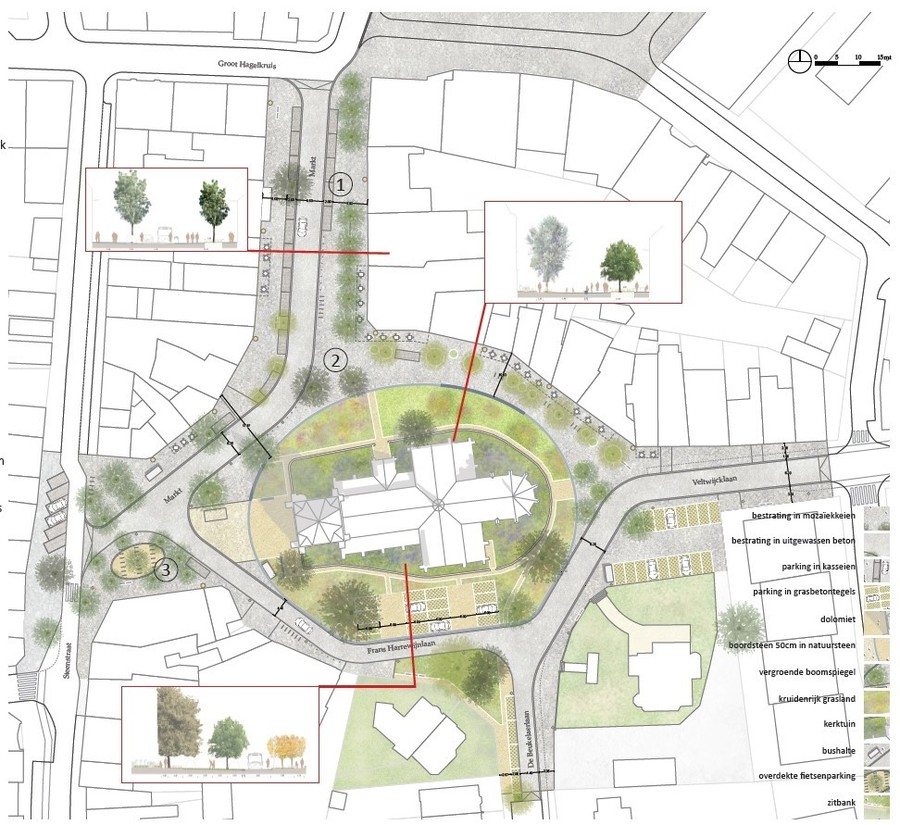 Een plan van het ontwerp van Arcadis Belgium nv