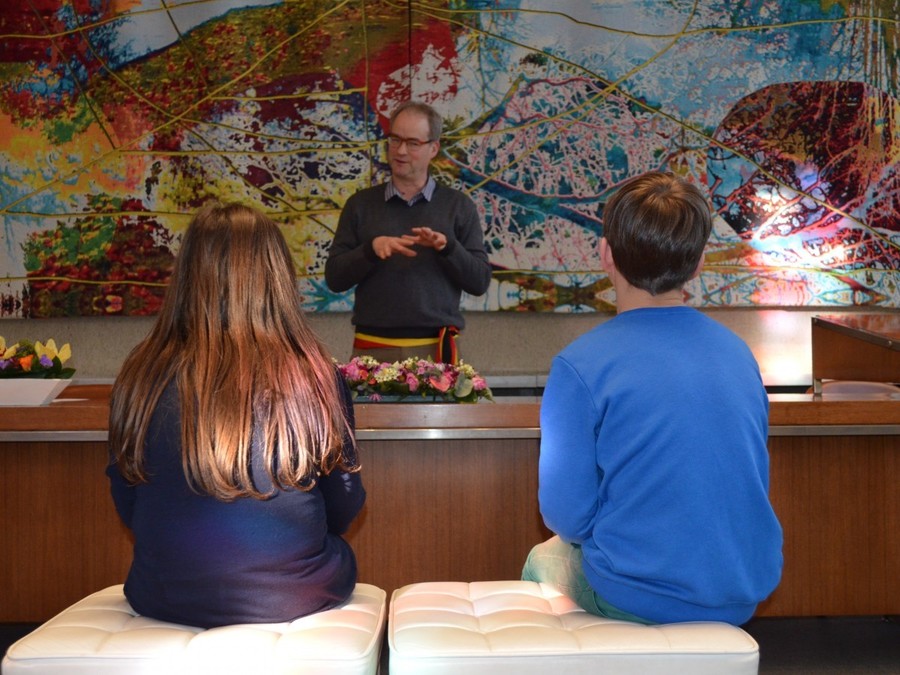 Met de klas naar het districtshuis van Deurne