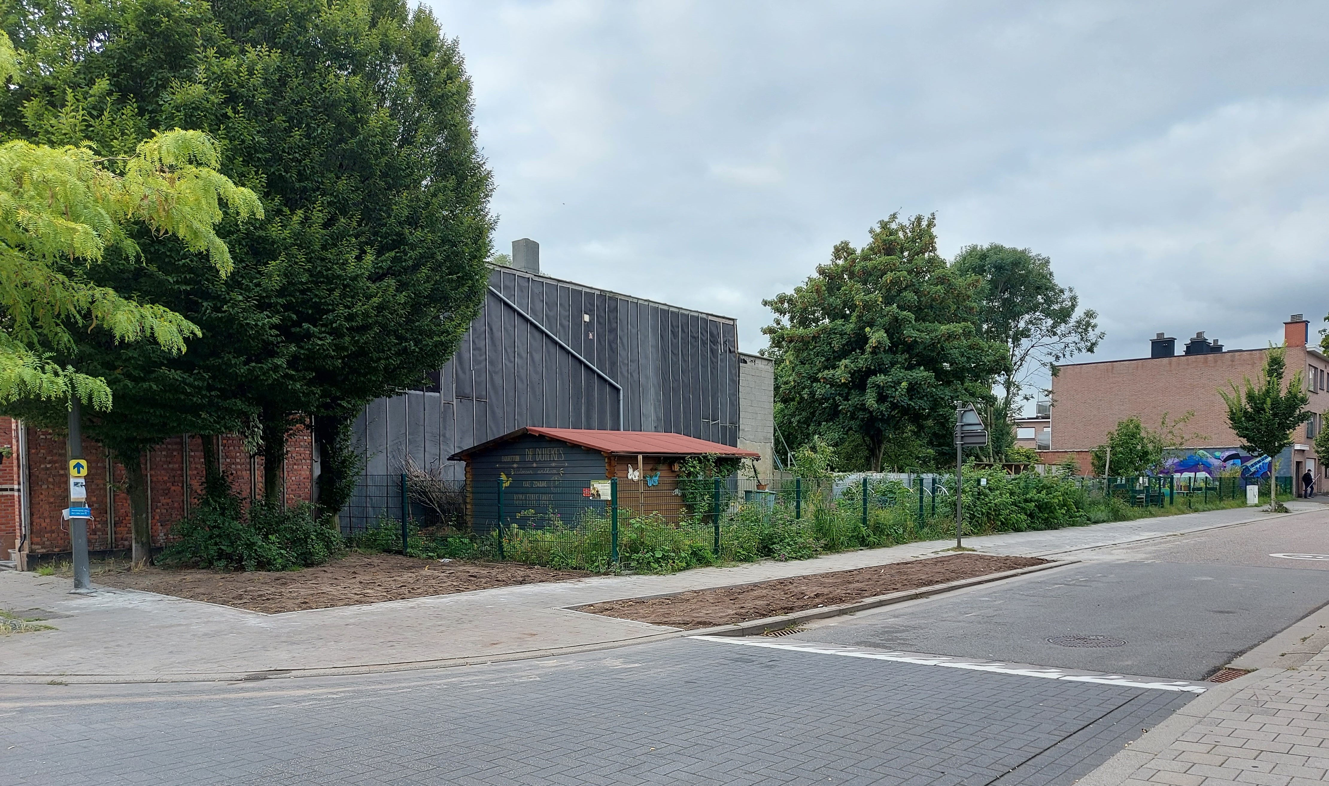 Hoek Bordink/Kluizeveldenstraat plantvakken Hoek Bordink/Kluizeveldenstraat plantvakken