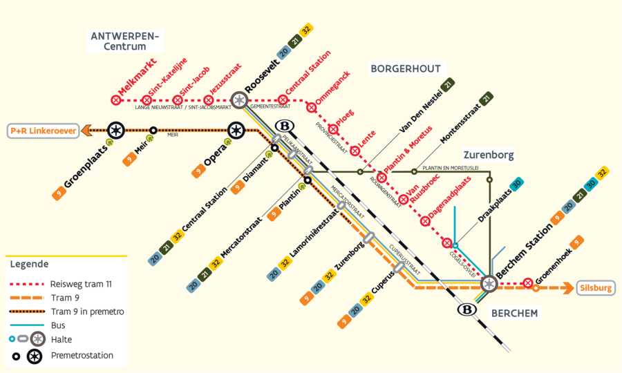 Alternatieve bus- en tramroutes. Alternatieve bus- en tramroutes.