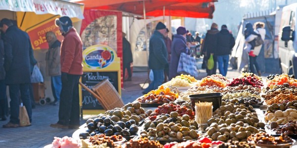 Olijven en tapenades op de markt