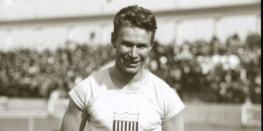 Amerikaanse atleet Charlie Paddock Amerikaanse atleet Charlie Paddock