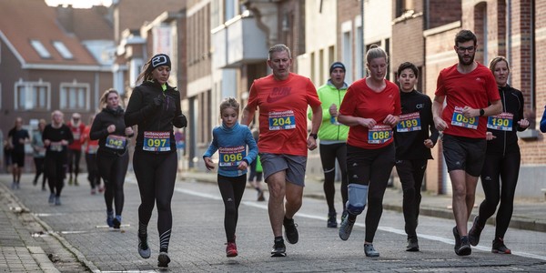 Lopers tijdens de Geitencorrida
