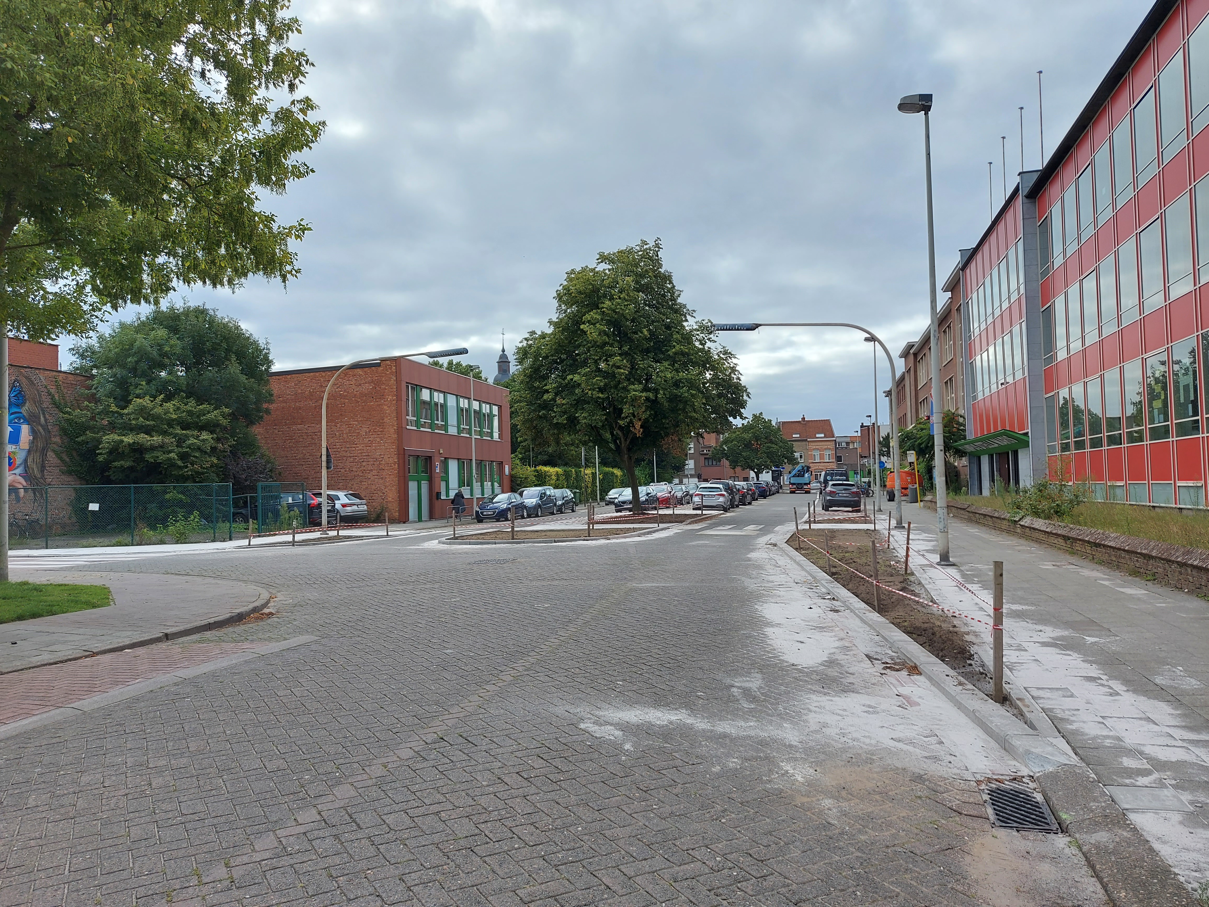 Middenberm Stella Marisstraat plantvakken Middenberm Stella Marisstraat plantvakken