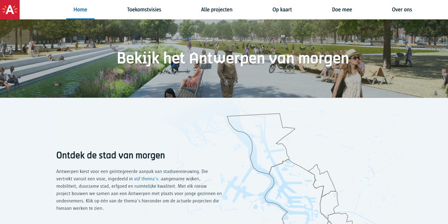 Bekijk het Antwerpen van morgen op www.antwerpenmorgen.be. Bekijk het Antwerpen van morgen op www.antwerpenmorgen.be.