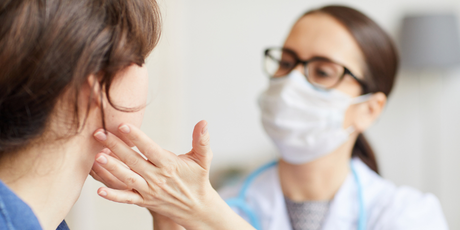 Patiënt is bij de dokter Patiënt is bij de dokter