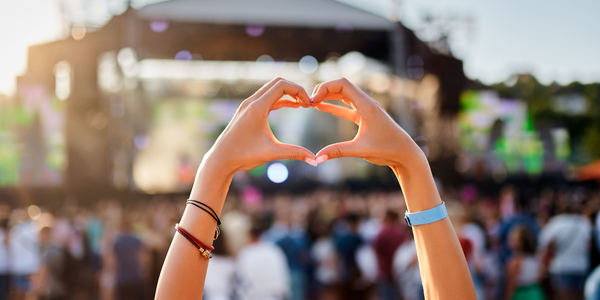 Zomers muziekfestival